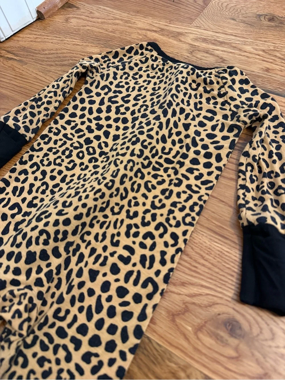 Little Sleepies Pajama Zippies with Leopard Print Size 6-12 Months